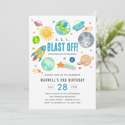 Verjaardag Kind buitenruimte afgebroken Kaart (Staand voorkant)