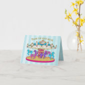 Verjaardag - Kind - Carrousel - Plezier voor elk k Kaart (Gele Bloem)