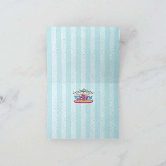 Verjaardag - Kind - Carrousel - Plezier voor elk k Kaart (Binnen)