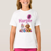 Verjaardag Kind Pawsome Party shirt (Voorkant)