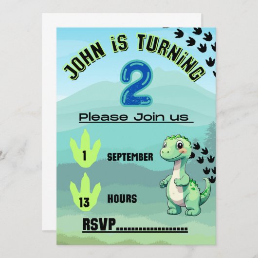 Verjaardag kinder kaart (Voorkant / Achterkant)