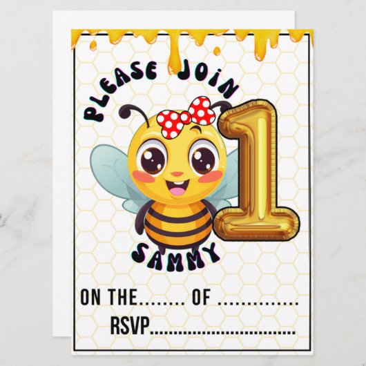 Verjaardag kinder kaart (Voorkant / Achterkant)