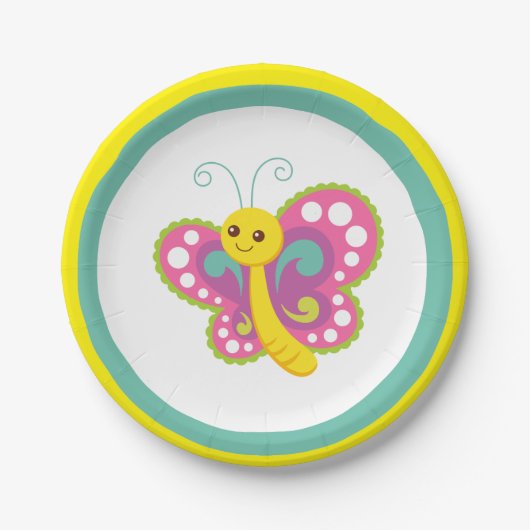 Verjaardag kinder papieren bordje (Voorkant)