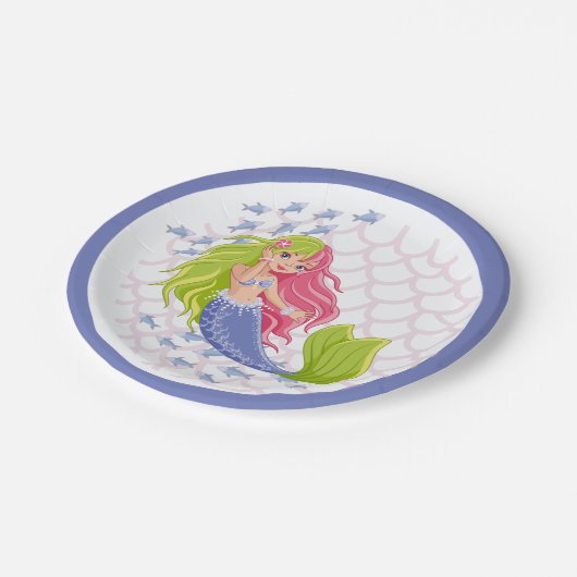 Verjaardag kinder papieren bordje (Gekanteld)