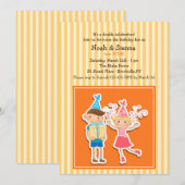 Verjaardag Kinder uitnodiging (Voorkant / Achterkant)