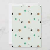 Verjaardag Kinder Wild Een Oerwoud groen, Gold Par Kaart (Achterkant)