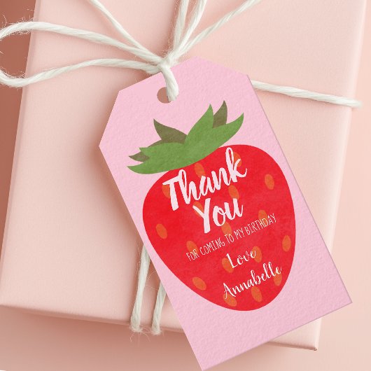 Verjaardag Kinderen Bedankt Cadeaulabel