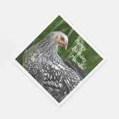 Verjaardag Kip Poseert Servet (Hoek)