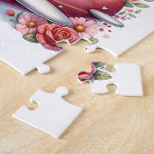 Verjaardag Kitten Piloot Legpuzzel (Zijkant)
