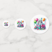 Verjaardag Kitten Tafel Confetti (Achterkanten)