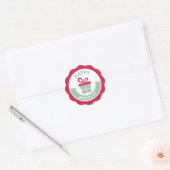Verjaardag Klassieke Ronde Sticker (Envelop)