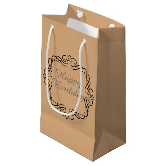 Verjaardag Klein Cadeauzakje (Voorkant Gekanteld)