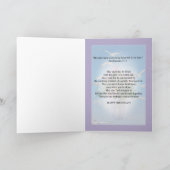 Verjaardag, kleindochter, bloemen en vogels kaart (Binnen)