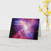 Verjaardag kleindochter - Crab Pulsar Time Lapse Kaart (Gele Bloem)