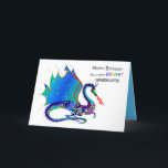 Verjaardag, kleindochter, Dragon Kaleidoscope Grou Kaart<br><div class="desc">Zie vele andere design in dit heldere Collectie van Kaleidoscoop. Zie onder MIJN COLLECTIES - COLLECTIE KALEIDOSCOPE</div>