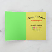 Verjaardag, kleindochter, Kikker, Kaleidoscope Gro Kaart (Binnen)