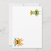 Verjaardag Kleine Monster Bedankkaart (Achterkant)