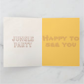 Verjaardag kleine Oerwouden Bedankkaart (Binnen)