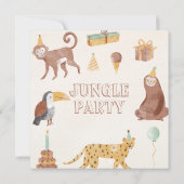 Verjaardag kleine Oerwouden Bedankkaart (Achterkant)