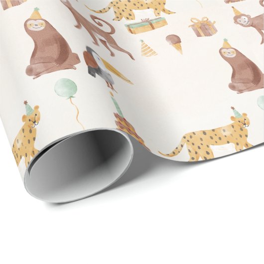 Verjaardag kleine Oerwouden Cadeaupapier (Rol Hoek)