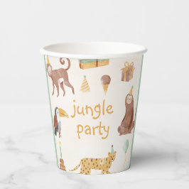 Verjaardag kleine Oerwouden Papieren Bekers