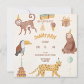 Verjaardag kleine Oerwouden Save The Date (Voorkant)