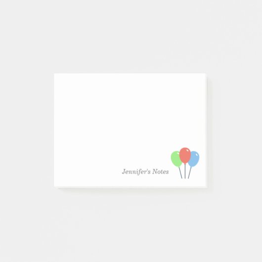 Verjaardag Kleurballonnen Post-it® Notes (Voorkant)