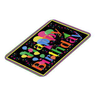 Verjaardag Kleurrijk Feest Magneet