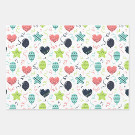 Verjaardag kleurrijk inpakpapier