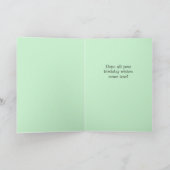 Verjaardag Kleurrijk Mooie Bloemrijke Fun Boho Kaart (Binnen)