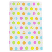 Verjaardag Kleurrijke Confetti in pastelkleuren Medium Cadeauzakje (Voorkant)