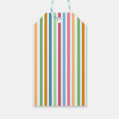 Verjaardag Kleurrijke eenvoudige ijsjes Leuke zome Cadeaulabel (Achterkant)