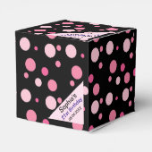 Verjaardag Kleurrijke Gestreepte Monogram Naam Fav Bedankdoosjes (Achterkant)