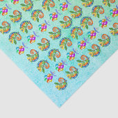 Verjaardag Kleurrijke Hagedisballonnen Blauw Groen Tissuepapier (Detail)