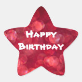 Verjaardag Kleurrijke Sticker (Voorkant)