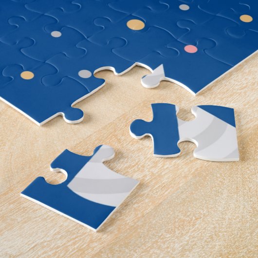 Verjaardag kleurrijke viering legpuzzel (Zijkant)