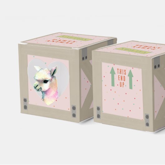 Verjaardag knuffeldier kooi bedankdoosjes