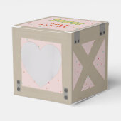 Verjaardag knuffeldier kooi bedankdoosjes (Voorkant Zijde)