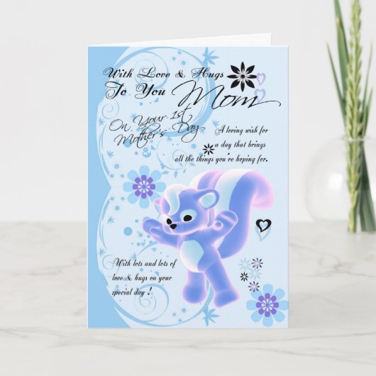 Verjaardag knuffels voor mama, mama Verjaardag Kaa Kaart (Voorkant)