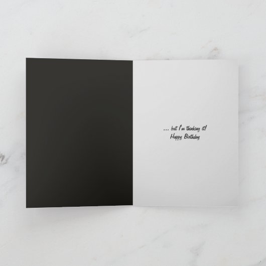 Verjaardag Koe Humor Kaart (Binnen)