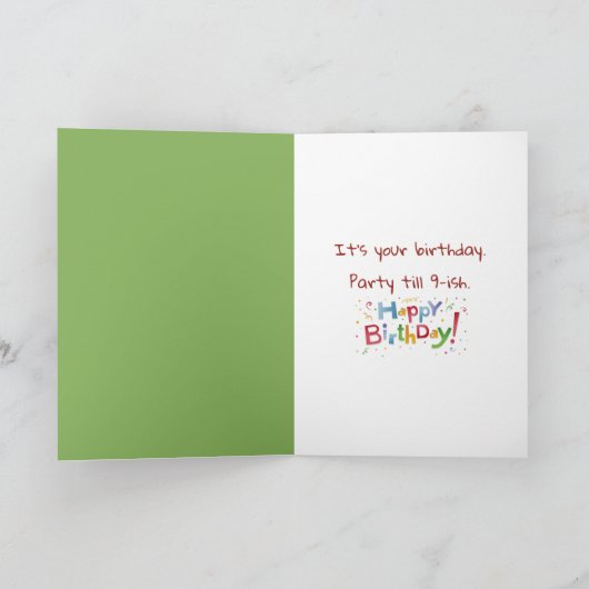 Verjaardag Koe in de wei Kaart (Binnen)