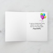 Verjaardag Koe op een hek Kaart (Binnen)