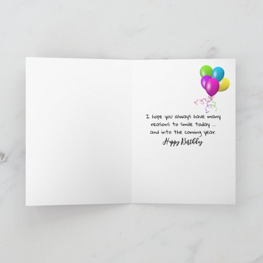 Verjaardag Koe op een hek Kaart (Binnen)