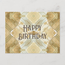 Verjaardag koffie gevlekte boekhouding briefkaart