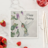 Verjaardag Kolibrie Feest Stijlvol Servet (Insitu)