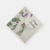 Verjaardag Kolibrie Feest Stijlvol Servet (Hoek)