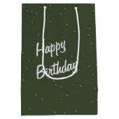 Verjaardag kolibrie in een tulp medium cadeauzakje (Achterkant)