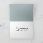 Verjaardag konijn in bubbelbad kaart (Binnen)