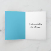 Verjaardag konijn in tulpen kaart (Binnen)