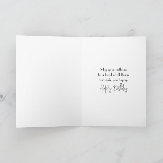 Verjaardag konijn met Daisy mand Kaart (Binnen)